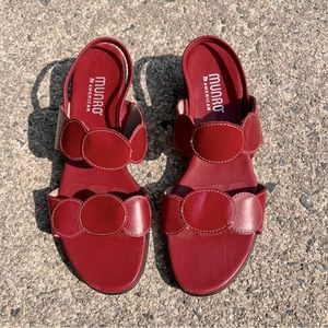 Red Munro Dress Sandals